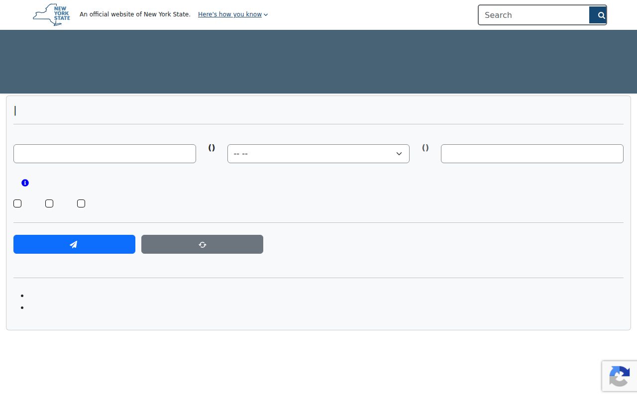 Ossining ZIP Code Directory reference to New York DCJS registry search fields